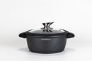 Panela 20cm Com Tampa Super Resistente Frigigold - 5 camadas de Titânio com mármore antiaderente