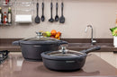 Kit Frigideira Wok 24cm + Panela 28cm + 2 Tampas Super Resistentes Frigigold - NOVOS MODELOS