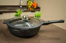 Frigideira Wok TITANIUM Frigigold - Grande - 28 cm - Com Tampa Super Resistente